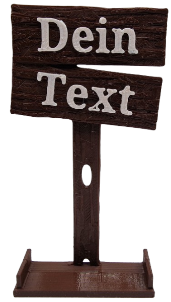 Schild "Dein Text"